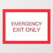 Alleen uitgang - Veiligheidsraam Deur sticker bord (Vel)
