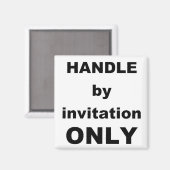 Alleen uitnodiging HANDLE Magneet (Voorkant / Achterkant)
