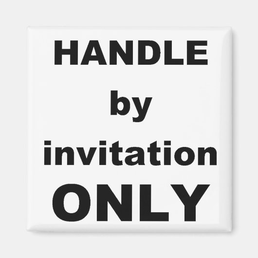 Alleen uitnodiging HANDLE Magneet (Voorkant)