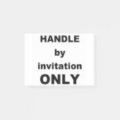 Alleen uitnodiging HANDLE Post-it® Notes (Voorkant)