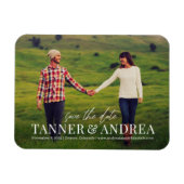 Alleen UW EDITABLE KLEUR bespaart de datum magneet (Horizontaal)