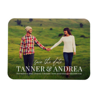 Alleen UW EDITABLE KLEUR bespaart de datum magneet