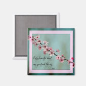 Alleen van het hart Floral Magneet (Voorkant / Achterkant)