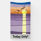 Alleen vandaag · Portret evenement Spandoek (Verticaal)