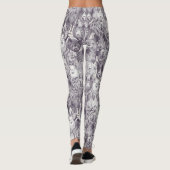 alleen varkens moerbei sterke wit leggings (Achterkant)