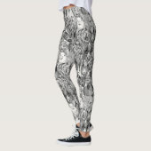 alleen varkens zwart half parel leggings (Links)