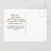 Alleen verkocht feestdagenkaart (Achterkant)