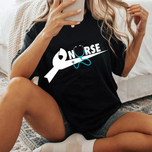 Alleen Verpleegster Stethoscoop Strik Shirt, Cadea T-shirt