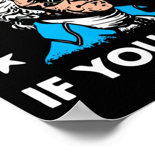 Alleen verraad als je 4 juli verliest Grappig pres Poster (Hoek)