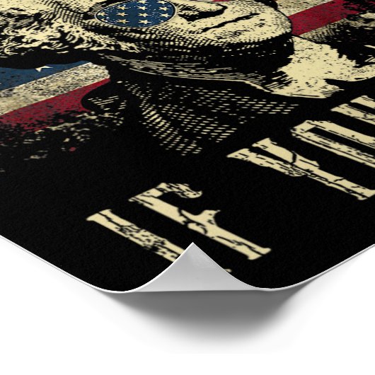 Alleen verraad als je George Washington 4th verlie Poster (Hoek)