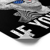 Alleen verraad als je George Washington 4th verlie Poster (Hoek)