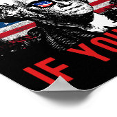 Alleen verraad als je grappige George Washington 1 Poster (Hoek)