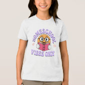 Alleen vibes voor thuisonderwijs Tri-Blend shirt (Voorkant)