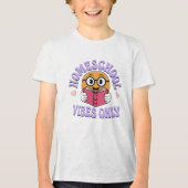 Alleen vibes voor thuisonderwijs Tri-Blend shirt (Voorkant)