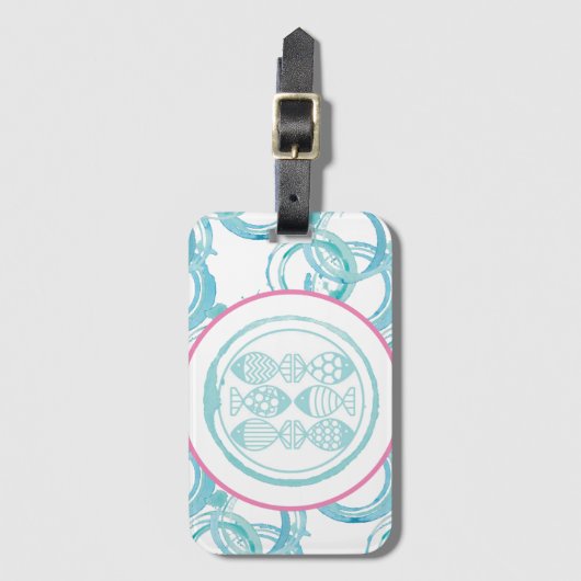 Alleen vis bagagelabel (Voorkant (verticaal))