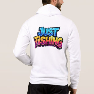 Alleen Vissen Neon Gloed Regenboog Grappig Cadeau Hoodie
