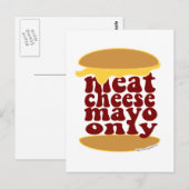 Alleen vleeskazen Mayo! Briefkaart (Voorkant / Achterkant)