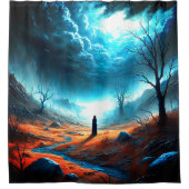 Alleen voelen douchegordijn (Voorkant)