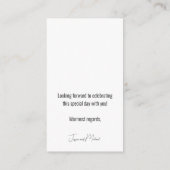 Alleen volwassenen💍 Minimalistische Elegant Informatiekaartje (Achterkant)