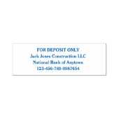 Alleen voor aanbetaling aangepaste boekhouding  zelfinktende stempel (Design)