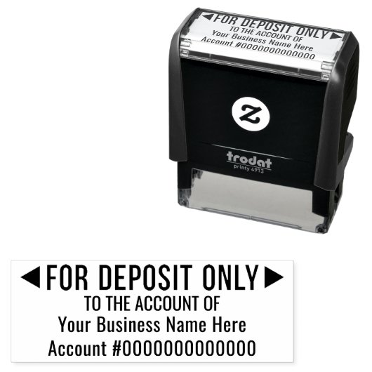 Alleen voor aanbetaling - Basic Kantoor of Busines Zelfinktende Stempel (In situ)