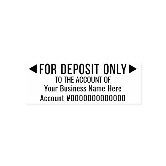 Alleen voor aanbetaling - Basic Kantoor of Busines Zelfinktende Stempel (Design)