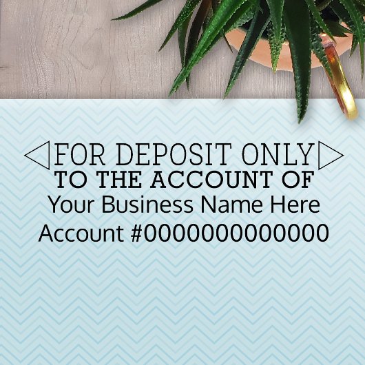 Alleen voor aanbetaling - Basic Kantoor of Busines Zelfinktende Stempel