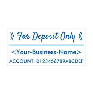 "Alleen voor aanbetaling" en Rubberstempel voor de Zelfinktende Stempel