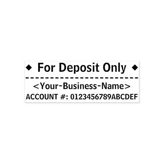 "Alleen voor aanbetaling" en Rubberstempel Zelfinktende Stempel (Design)