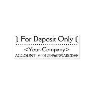 "Alleen voor aanbetaling" en Rubberstempel Zelfinktende Stempel