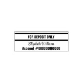 Alleen voor aanbetaling Handtekening Naam bankreke Zelfinktende Stempel (Design)