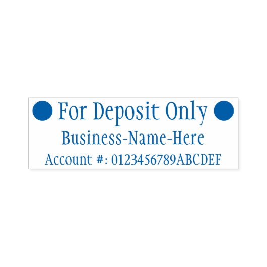 "Alleen voor aanbetaling" + Rubberstempel Zelfinktende Stempel (Design)