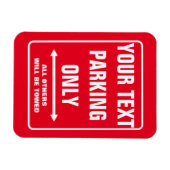 Alleen voor aangepaste PARKING: teken een grappige Magneet (Horizontaal)