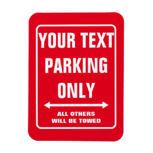 Alleen voor aangepaste PARKING: teken een grappige Magneet