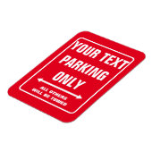 Alleen voor aangepaste PARKING: teken een grappige Magneet (Linkerzijde)