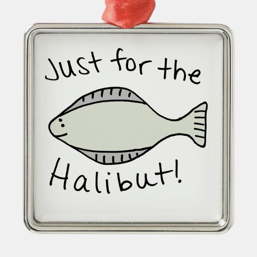 Alleen voor de Halibut Metalen Ornament (Voorkant)