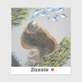 Alleen voor de heilbot sticker