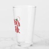 Alleen voor de kerstman glas (Links)