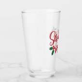 Alleen voor de kerstman glas (Rechts)