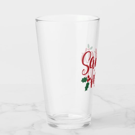 Alleen voor de kerstman glas (Rechts)