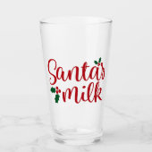 Alleen voor de kerstman glas (Voorkant)