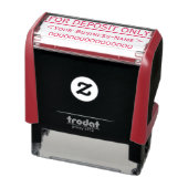"ALLEEN VOOR DEPOSIT" & Naam Rubber Stempel (Product)