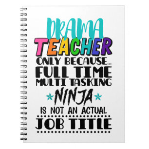 Alleen voor drama-leraar omdat fulltime multitaski notitieboek