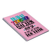 Alleen voor drama-leraar omdat fulltime multitaski notitieboek (Rechterzijde)