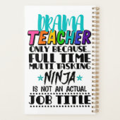 Alleen voor drama-leraar omdat fulltime multitaski planner (Achterkant)