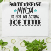 Alleen voor drama-leraar omdat fulltime multitaski theedoek (Gevouwen)