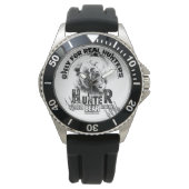 Alleen voor echte jagers T-Shirt Sleutelhanger Horloge (Voorkant)