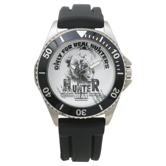 Alleen voor echte jagers T-Shirt Sleutelhanger Horloge (Voorkant)