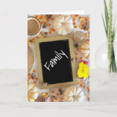 ALLEEN VOOR ***FAMILIE*** DEZE THANKSGIVING VANDAA KAART (Voorkant)