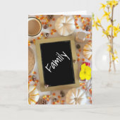 ALLEEN VOOR ***FAMILIE*** DEZE THANKSGIVING VANDAA KAART (Gele Bloem)